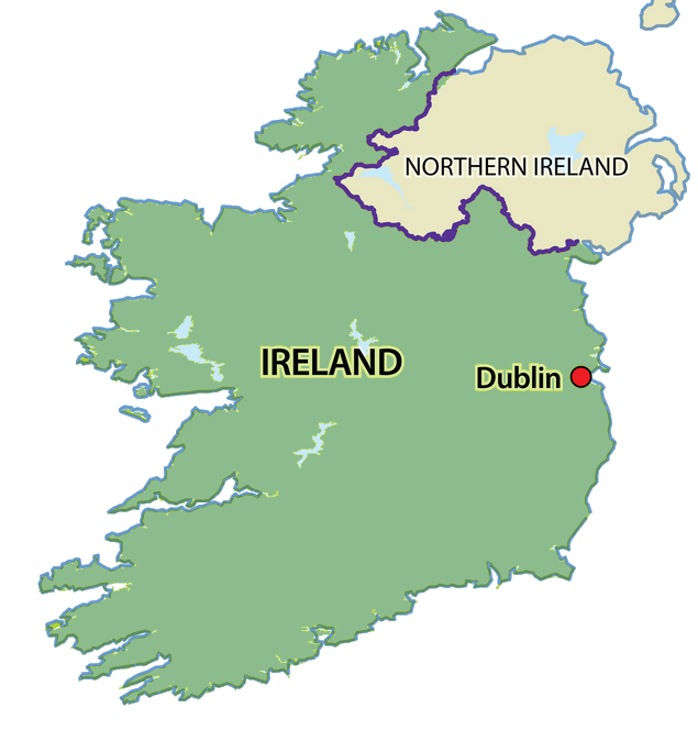 mapa irlanda irlanda del norte V1